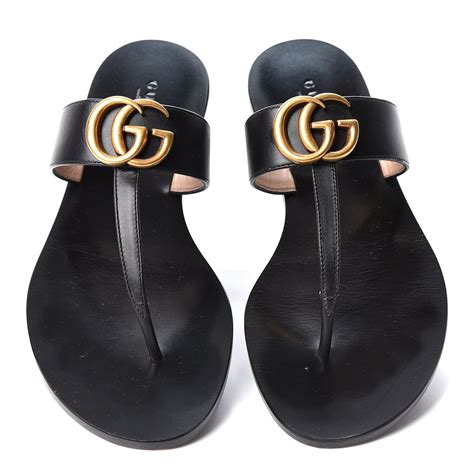 gucci sandal double g|Gucci jelly thong sandals.